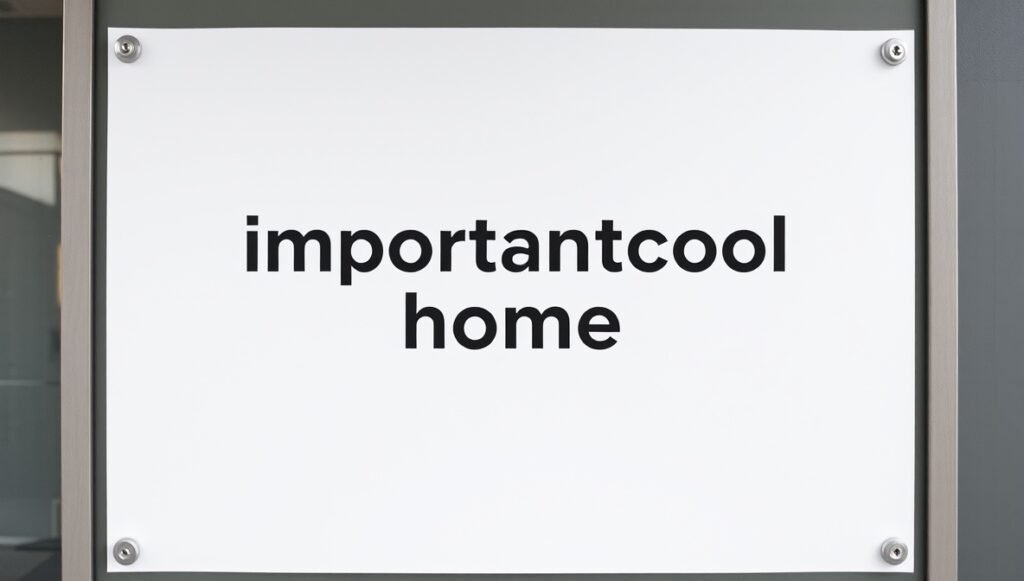 importantcool home